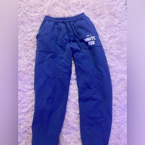 white fox sweatpants